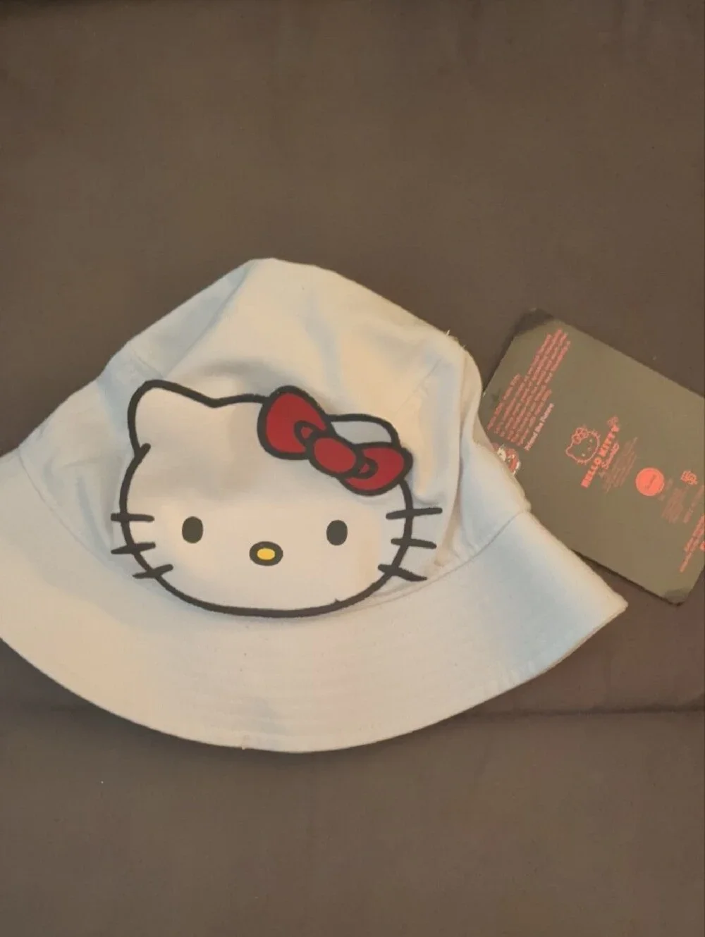 Hello Kitty Black & Red 50th Anniversary Logo Hat
